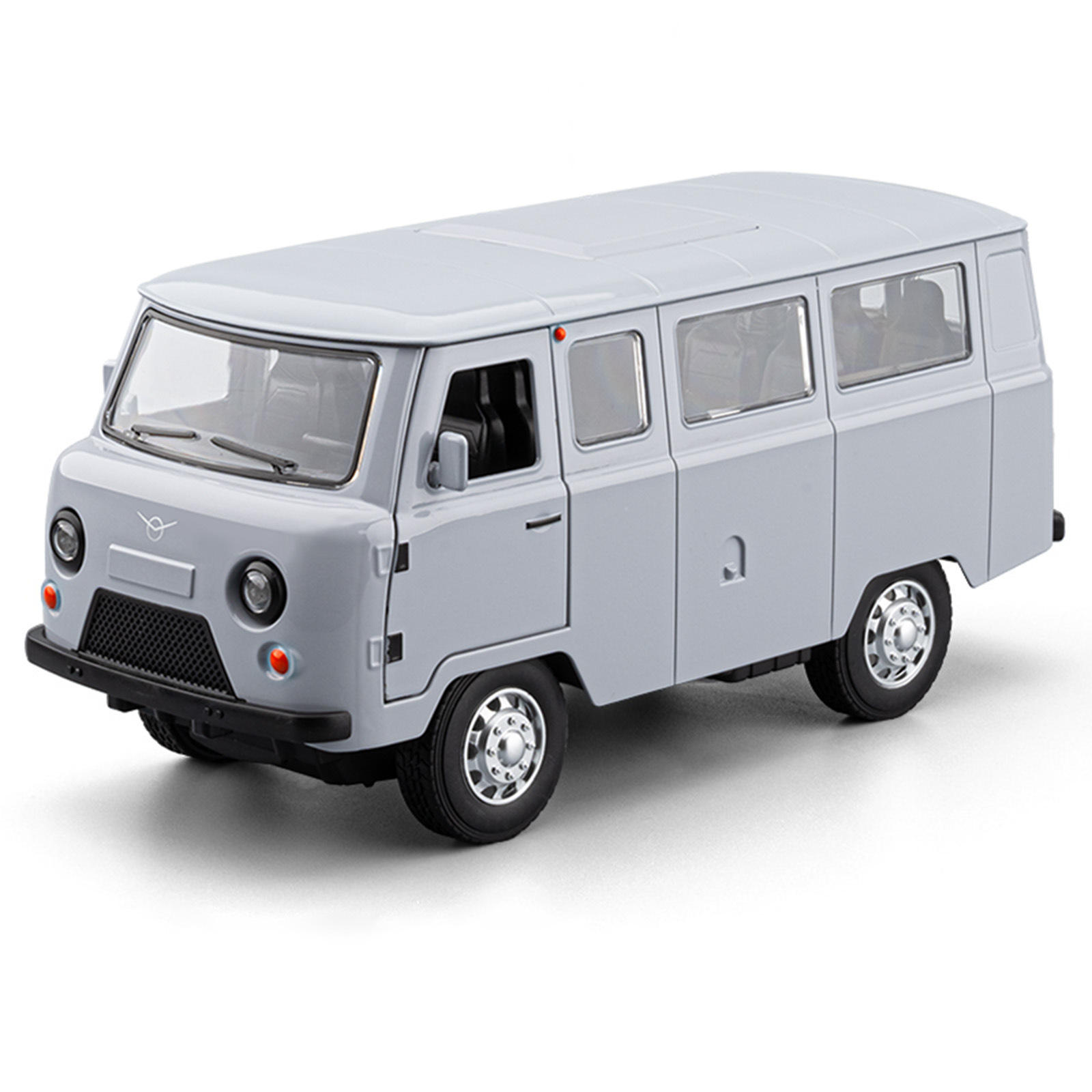新款车致1:18瓦兹旅行者合金越野面包车模型仿真声光开门摆件