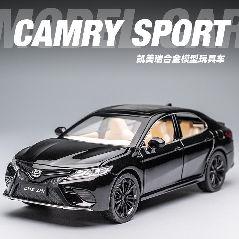 新款 大号1:24凯美瑞合金仿真家用汽车模型摆件儿童玩具车礼物