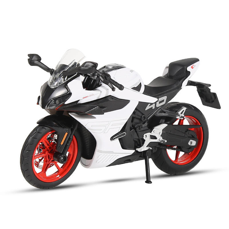仿真1:12春风450SR合金摩托声光避震儿童玩具车模型抖音同款