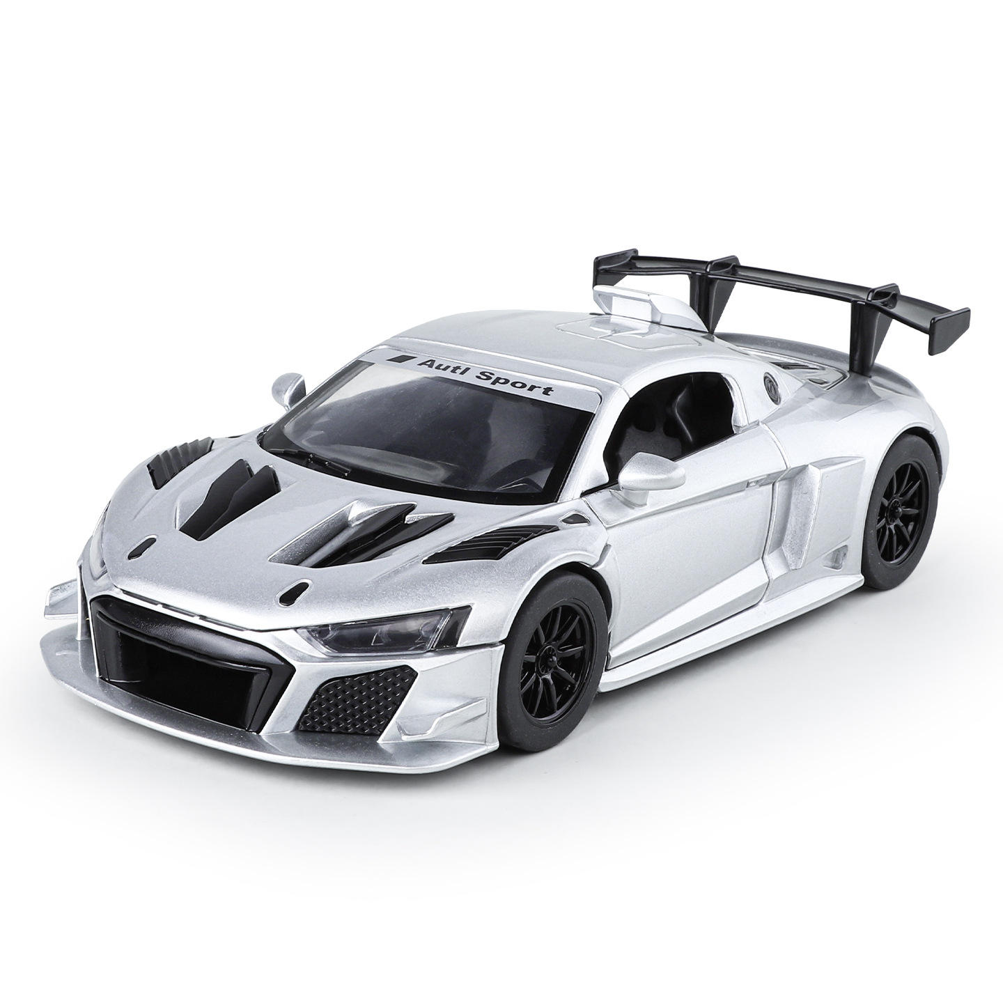 1:24奥迪R8 LMS GT2赛道精装版模型仿真合金车模声光礼物摆件