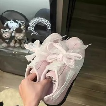 适配彪马赛车鞋丝带蕾丝鞋绳德训diy珍珠鞋扣装饰镂空白色鞋带女