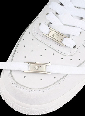 适配AF1空军一号男女板鞋AJ1高低帮鞋带黑白色鞋绳金属牌鞋带扣