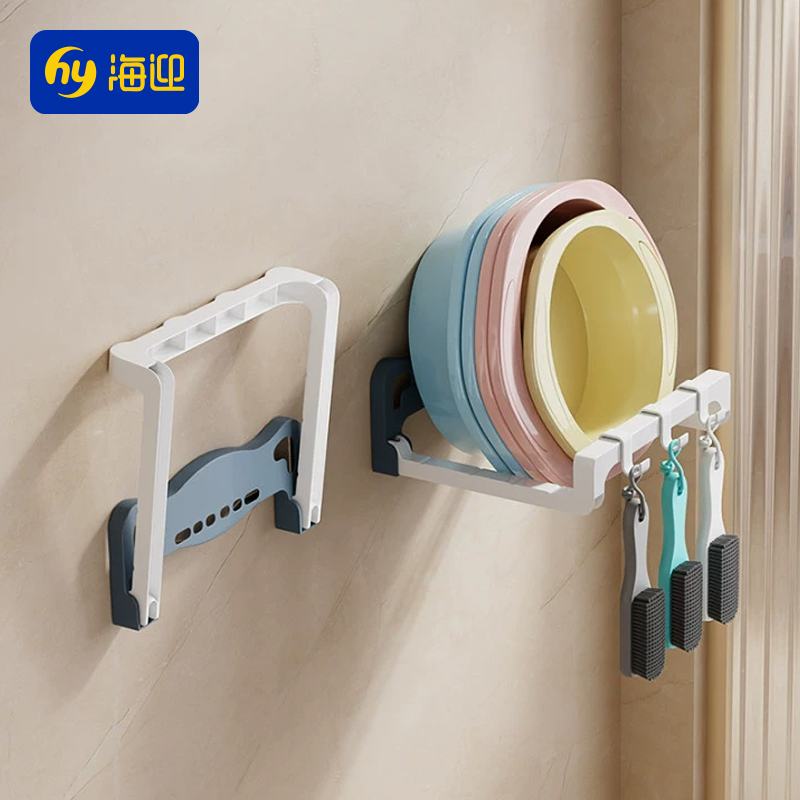 卫生间免打孔脸盆收纳架