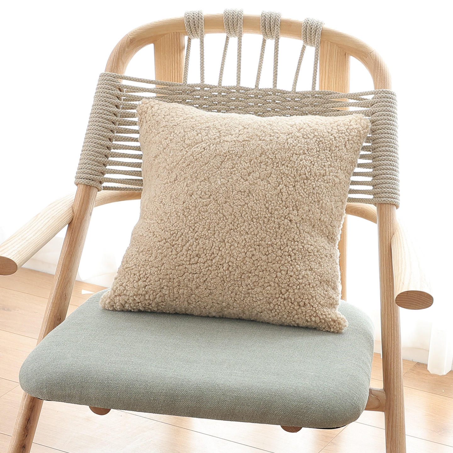 小沙卷羊毛抱枕羊毛靠垫纯羊毛抱枕飘窗垫椅垫沙发垫靠背垫阳台垫