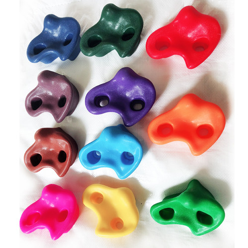 娱乐设备墙壁攀爬配件儿童滑索攀岩石抓手室外攀爬石专业玩具塑料