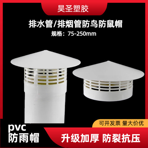 PVC排水管防雨帽防鸟防鼠帽