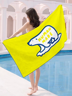 3D图 沙滩浴巾样机 毛巾模版 沙滩巾印花设计 效果图模拟2370