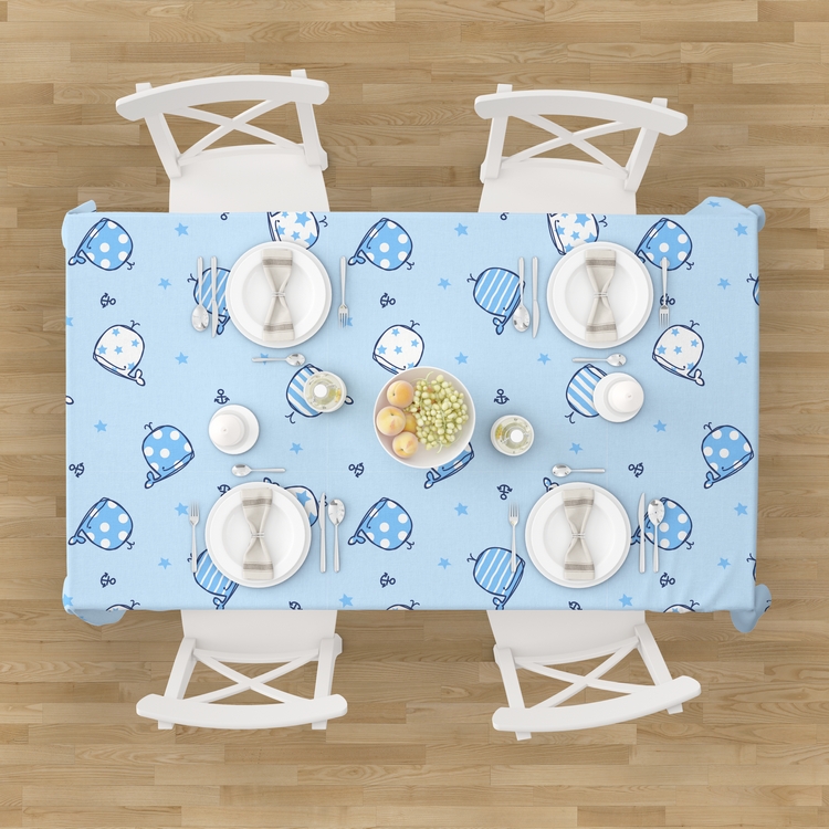 桌布模版PSD模拟效果样机3d主图桌垫智能模版制作生产效果图2499