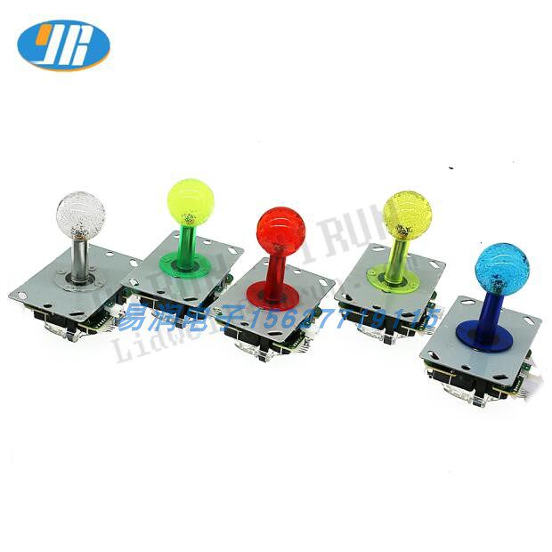 格斗街机摇杆 小八向方挡摇杆 5V 带灯摇杆 仿三和五针出口摇杆