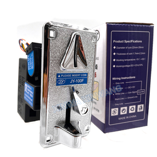 JY100F投币器夹币式侧投单币街机娃娃机拍拍乐摇摇车动漫游戏配件