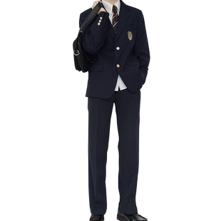 【刺篇】 原创日系jk/dk制服正版基础款学院风蓝色裤子西裤男女款