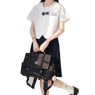 【刺篇】jk制服正版基础款日系水手服白无本关东襟关西襟上衣短袖