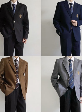 【刺篇原创】dk制服正版校供学院风男西服外套衬衫裤西装套装秋冬