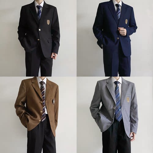 【刺篇原创】dk制服正版校供学院风男西服外套衬衫裤西装套装秋冬