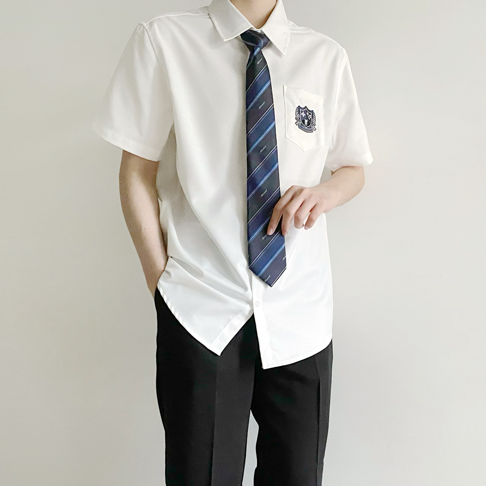 dk日系制服男夏季短袖衬衫