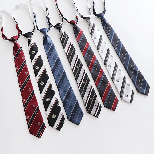 【刺篇】日系jk/dk制服男女款免打结百搭领带休闲懒人领结新款