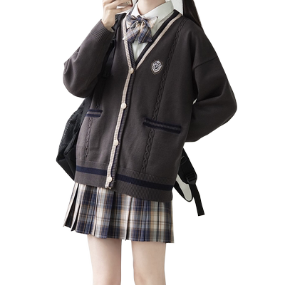 刺篇JKDK制服毛衣针织开衫外套