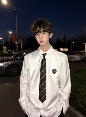 刺篇【刺篇】DK制服衬衣原创正版长袖衬衫学院风上衣毕业班服男