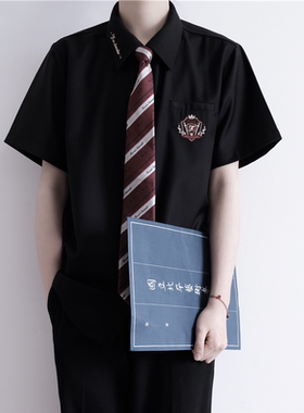 【刺篇】骑士礼祭 原创JK/DK制服正版短袖黑白衬衫男女夏季新款