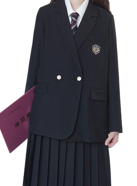 刺篇jk制服学院长款西装西服外套