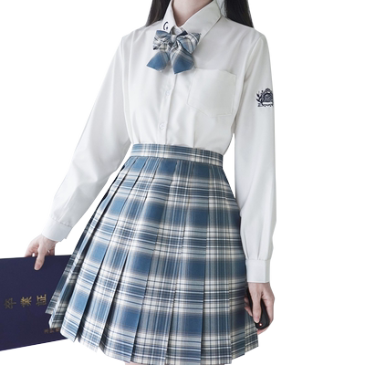 刺篇原创破星JK学生长袖白衬衫