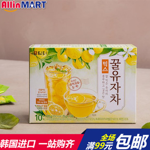 韩国进口丹特蜂蜜柚子茶冲泡冷饮热饮果味茶 220g 10条装方便携带