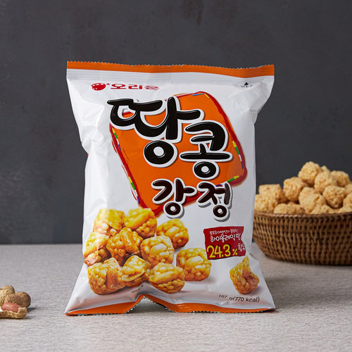 好丽友韩国进口花生球80g爆米花