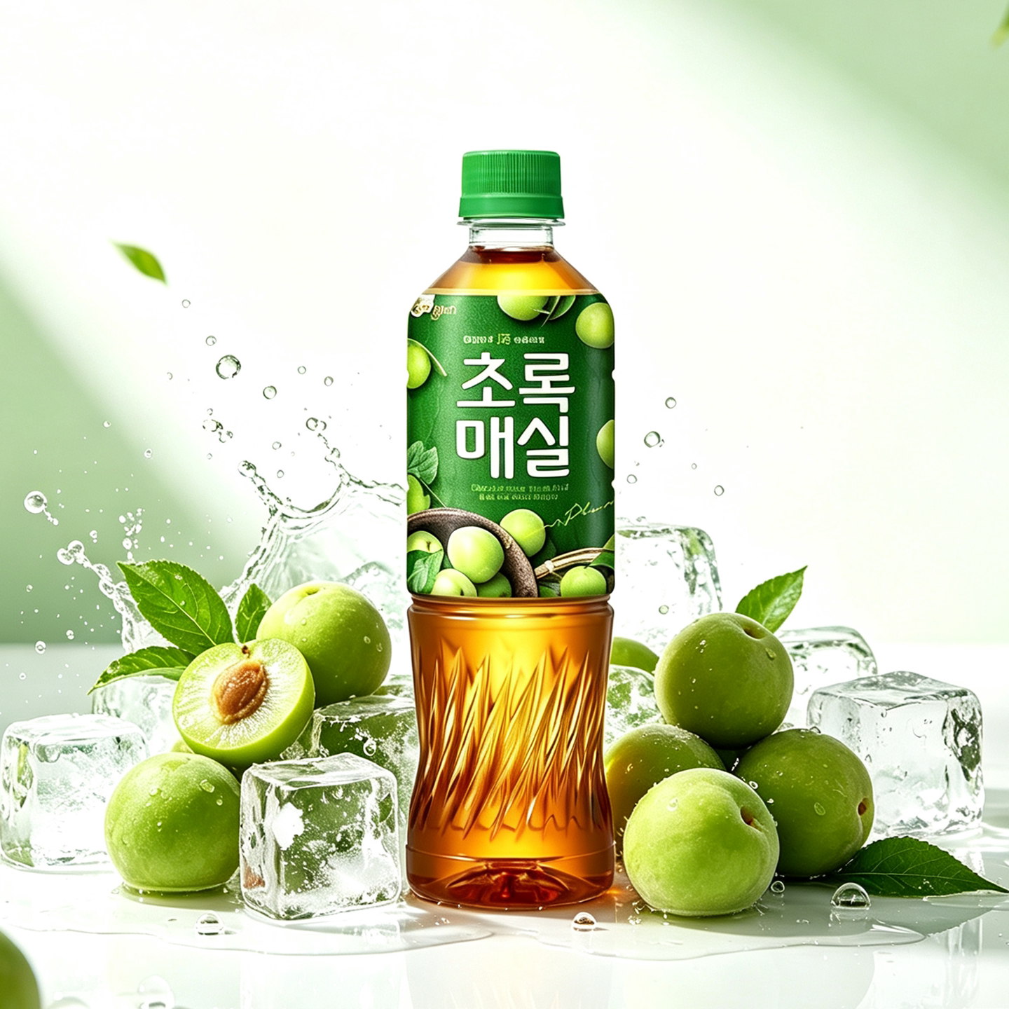 韩国原装进口熊津青梅饮料 500ml 青梅味果汁风味饮品即饮好喝