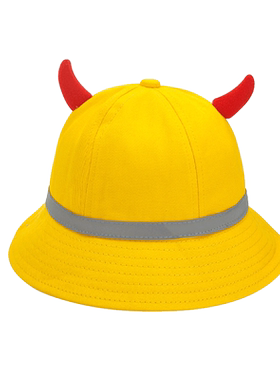 幼儿园安全小黄帽定制logo卡通