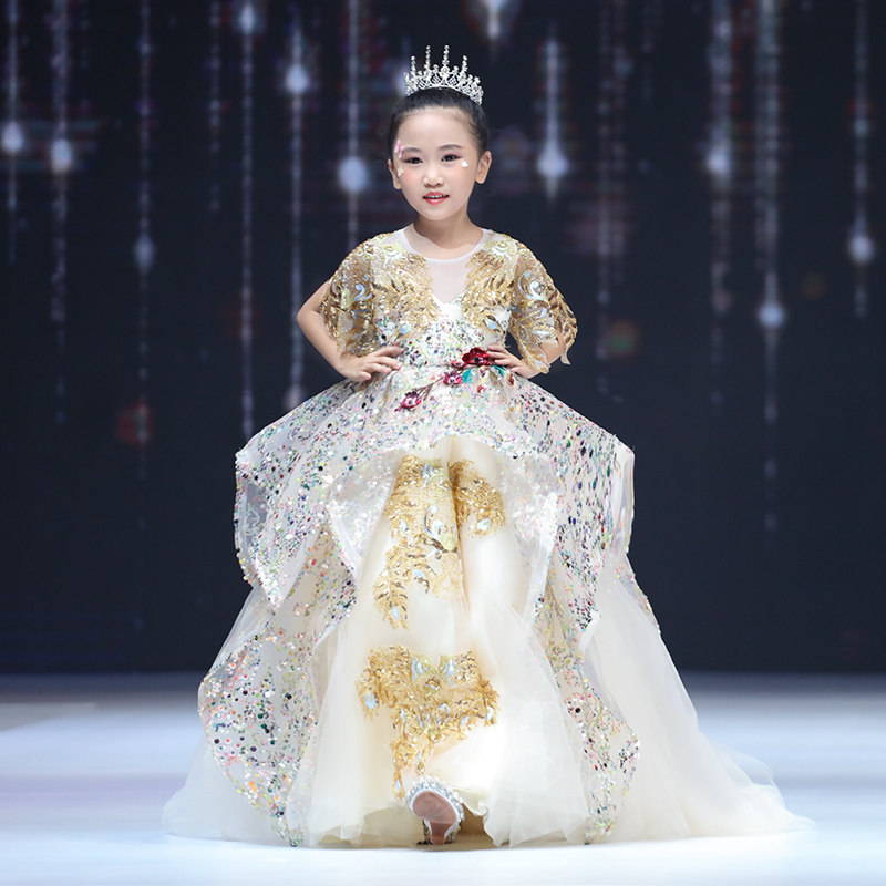 儿童走秀奢华拖尾小女孩钢琴比赛主持人,童装/婴儿装/亲子装,儿童礼服,淘宝优惠券,粉丝福利购,淘宝优惠卷