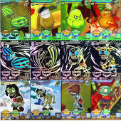 植物大战僵尸卡片豪华白金版 一盒闪卡ar对战小卡牌收集收藏册全套