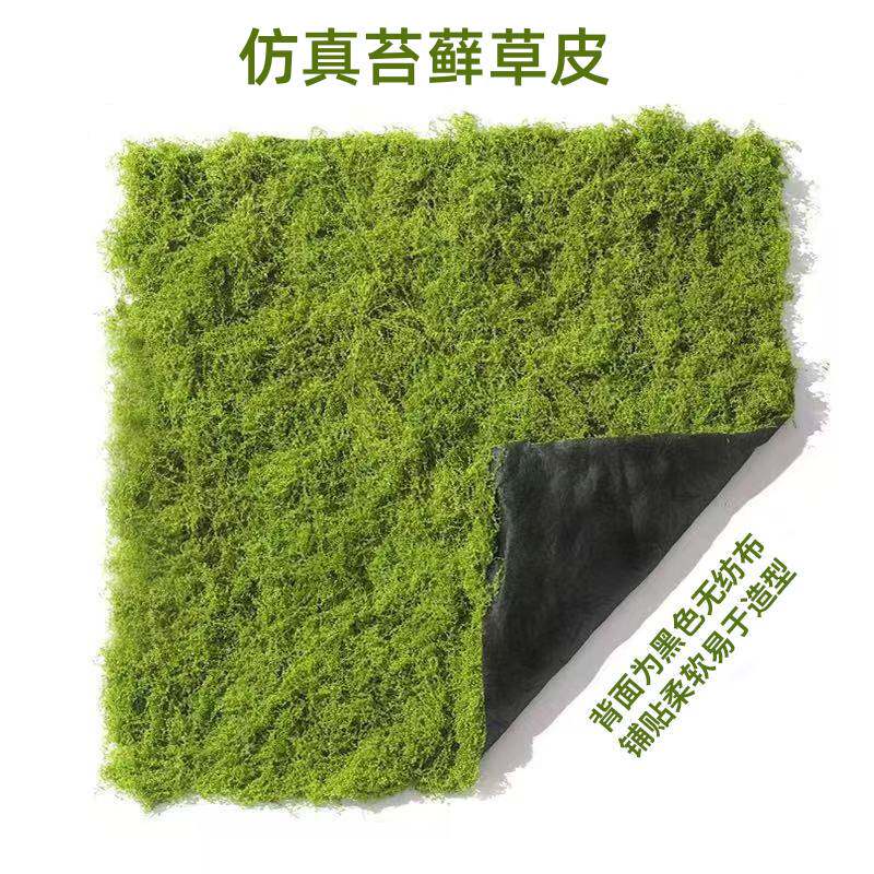 浅绿色仿真苔藓草皮人造景绿植微景观假青苔盆栽摆件装饰永生苔藓