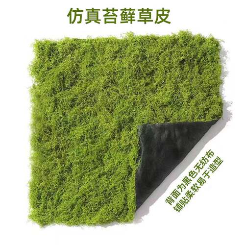 浅绿色仿真苔藓草皮人造景绿植微景观假青苔盆栽摆件装饰永生苔藓