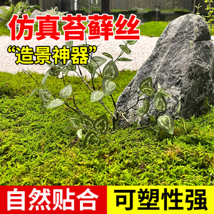 仿真苔藓草皮微景观摆件造景绿植盆栽苔藓丝花盆表面覆盖物铺面草