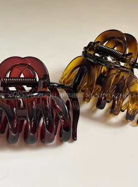 【高定版】大发量多抓夹Cal*法式超大号鲨鱼夹仿醋酸绝美发夹女