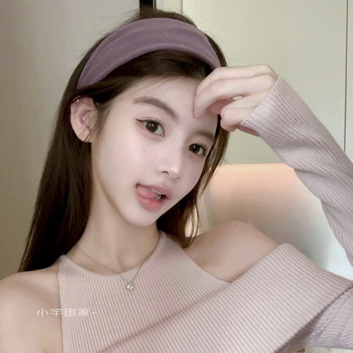 温柔夏日～软糯宽边针织发箍高级