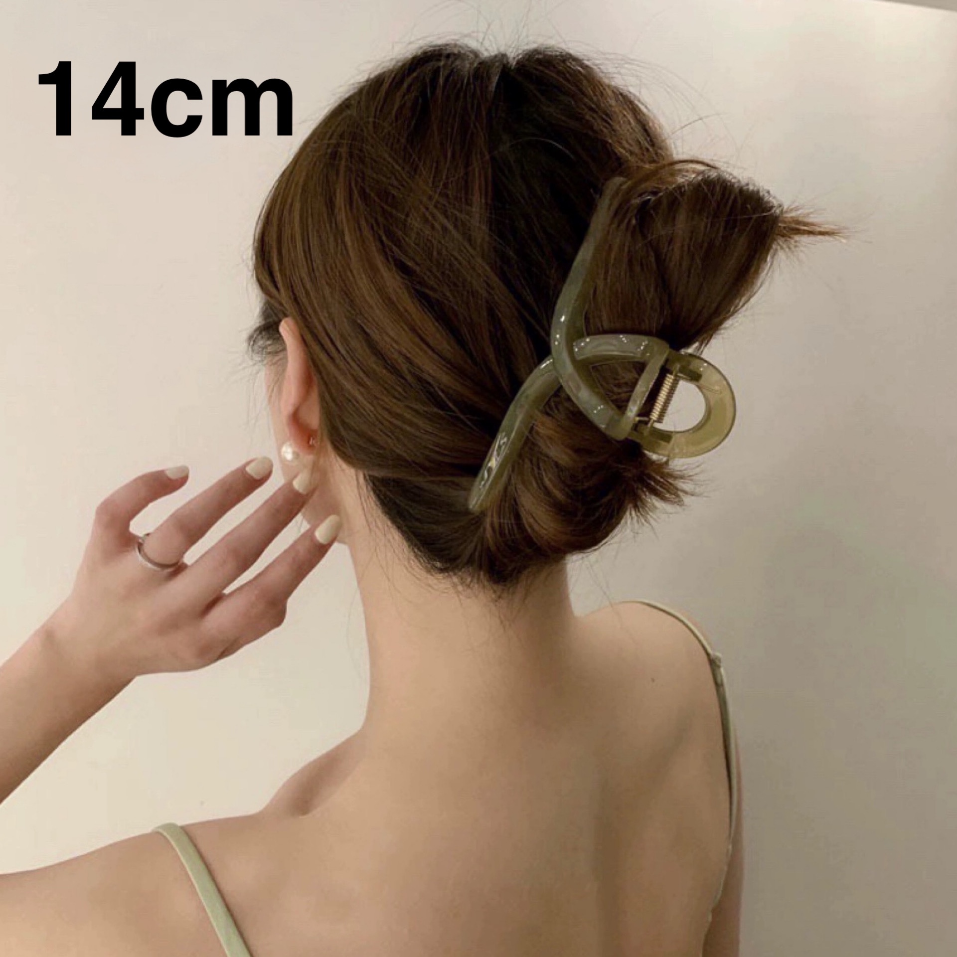 超大号抓夹发量多入！14cm韩国果冻巨大鲨鱼夹后脑夹结实盘发抓女