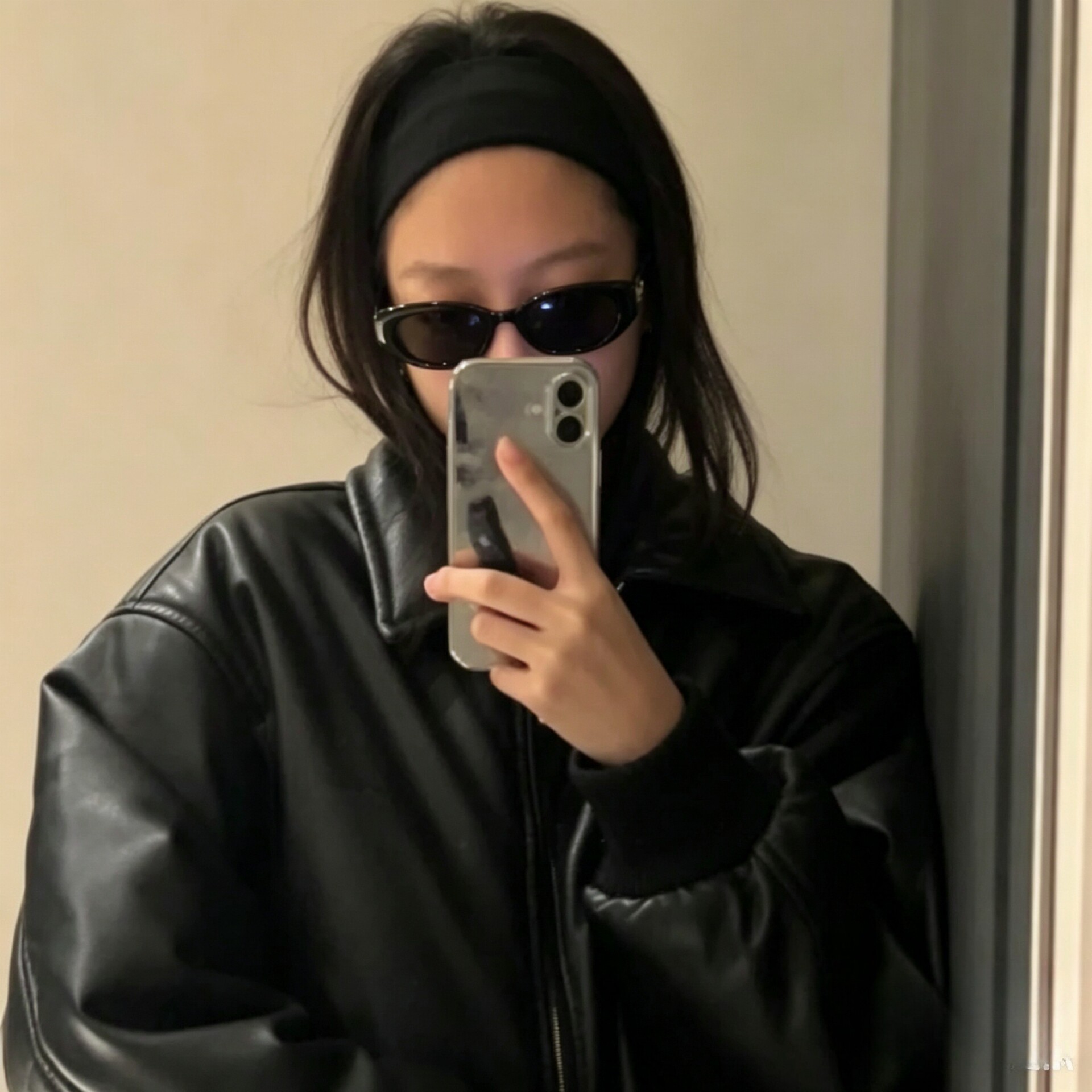 jennie同款发带美式复古运动健身束发带黑色百搭发箍高弹力头带女
