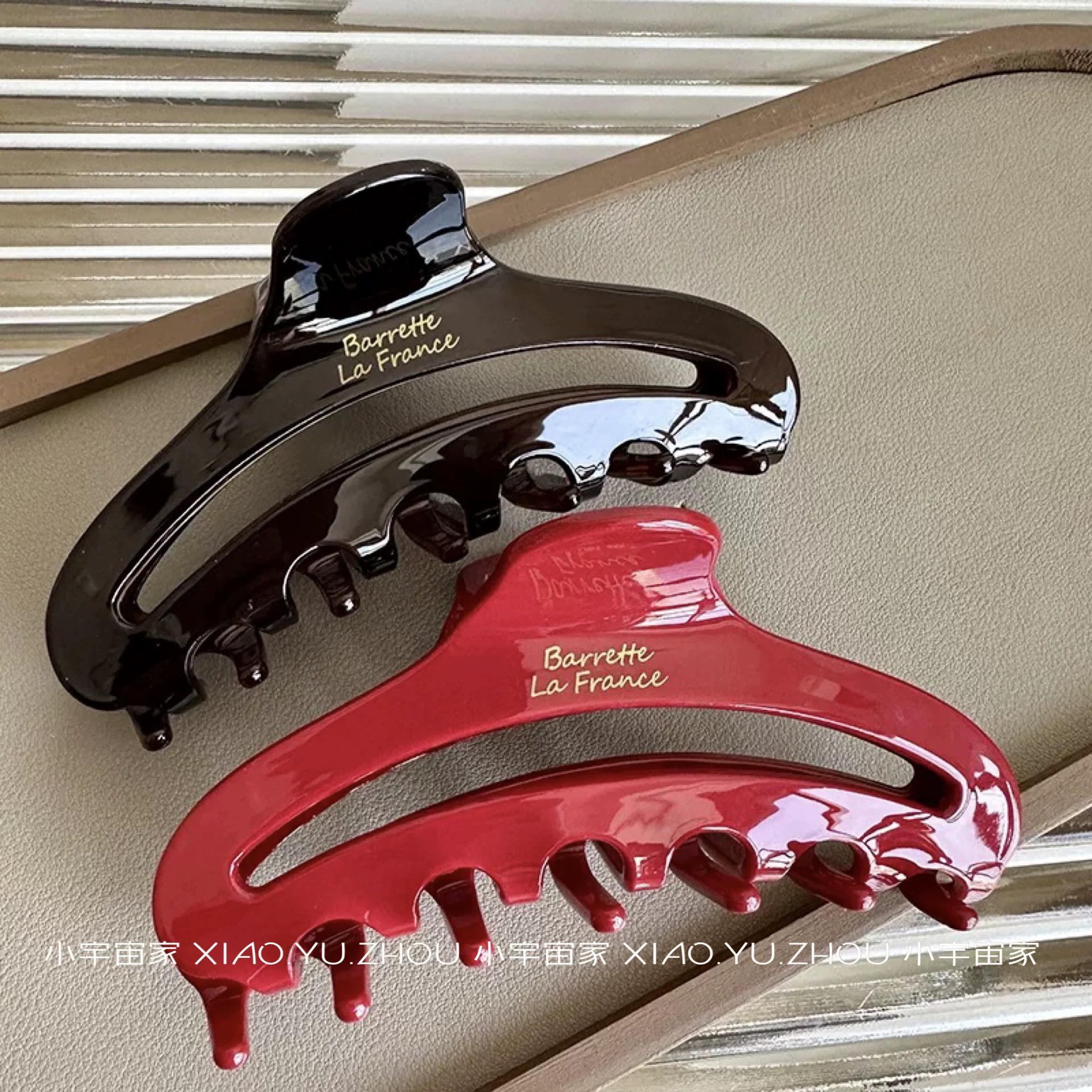 欧洲单！醋酸France法式金标抓夹