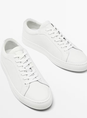 西班牙MD男鞋经典美式板鞋真皮休闲运动小白鞋系带复古潮流德训鞋