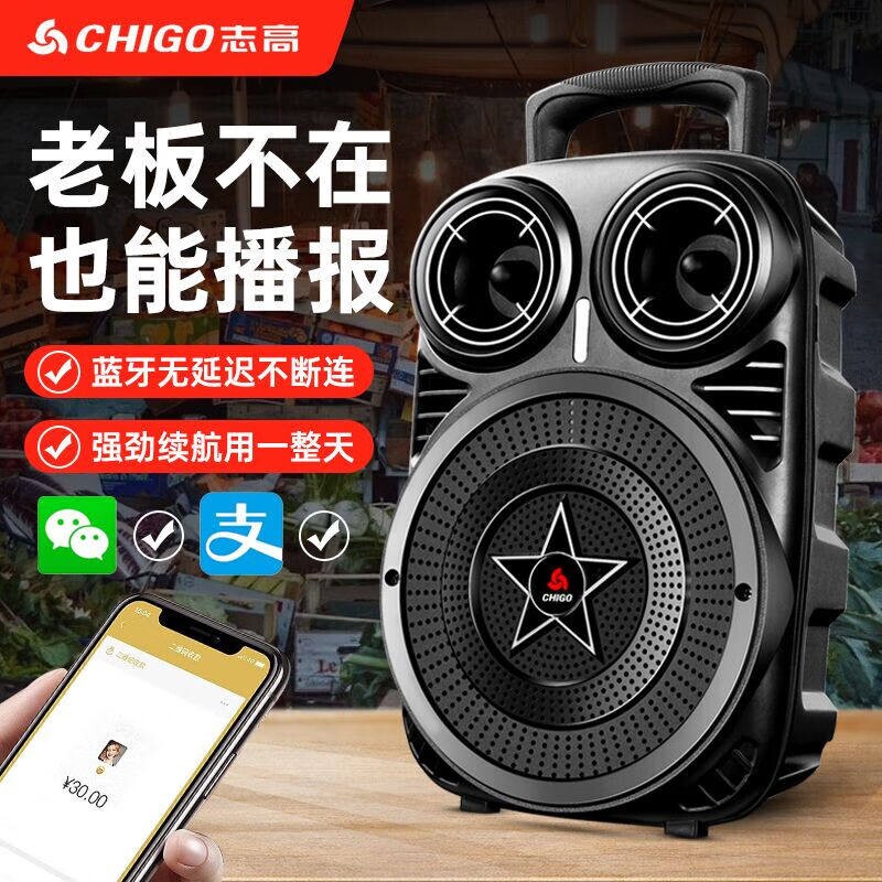 志高广场舞拉杆音响户外蓝牙音箱家用K歌低音炮喇叭影响超大音量