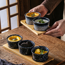 陶瓷家用布丁杯小碗烘焙烤箱甜品碗早餐蒸蛋碗复古餐具小吃碟 日式