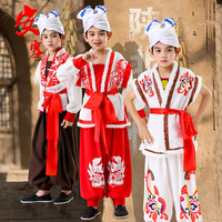 兒童打鼓服安塞腰鼓服傳統(tǒng)
