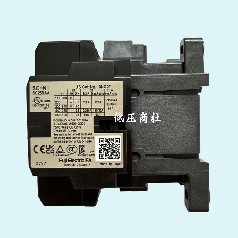全新原装正品富士交流接触器SC-N1[26]AC110V/220V/380V绝不售假