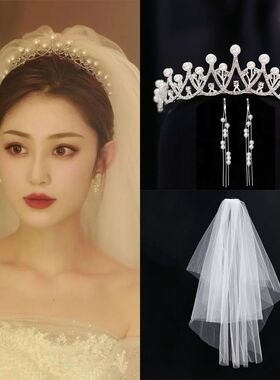 【高级感气质新娘结婚皇冠】