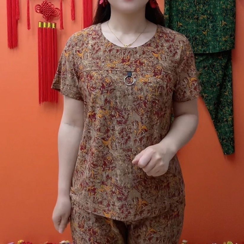 夏季精致冰丝两件套时尚