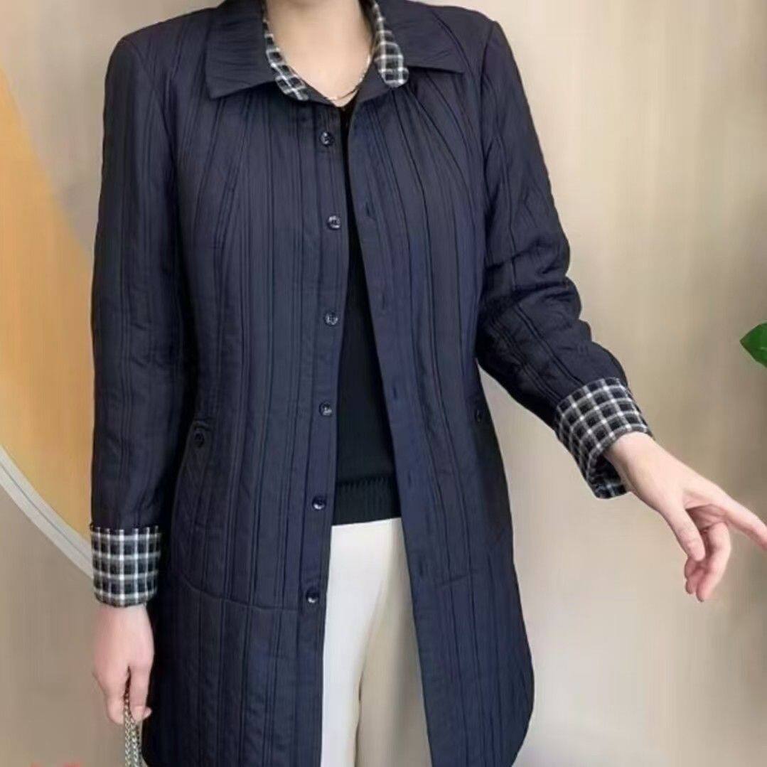 加绒女款棉服秋冬外套中