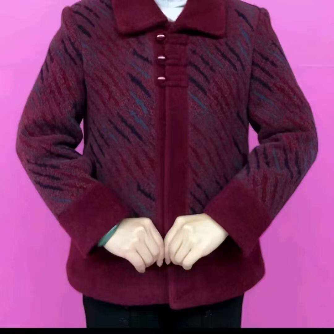 奶奶冬装加绒中式加厚保