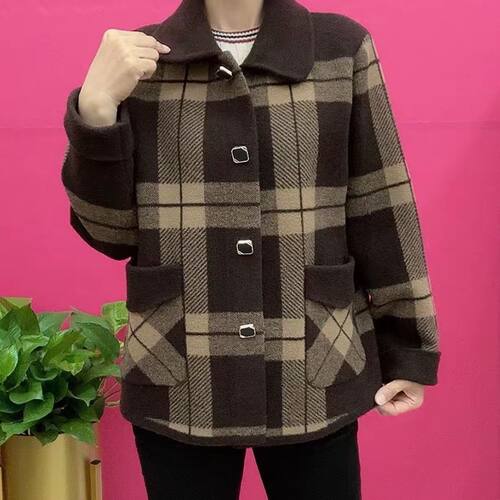 2026秋冬妈妈宽松短款外