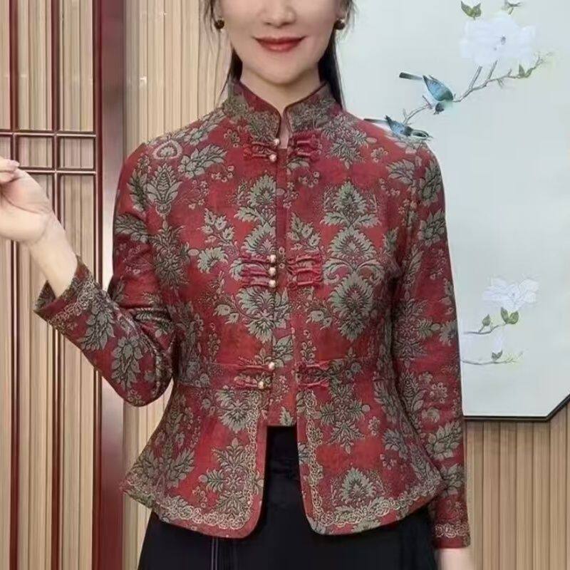 新中式秋冬新款加绒保暖